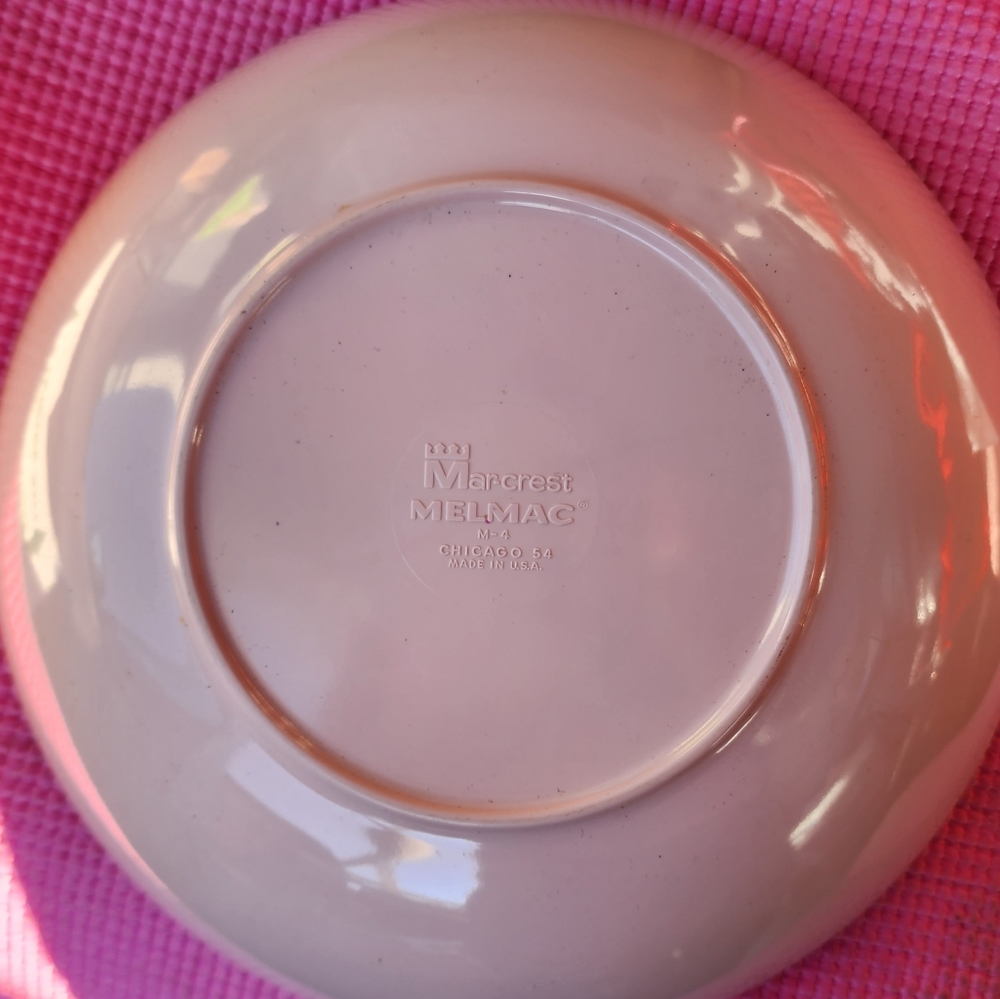 Vintage MID CENTURY MODERN divided melmac bowl